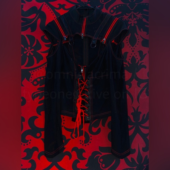 (SOLD) RARE 2008 Lip Service Astro Vamps Top + Skirt SET Size Medium - Picture 3 of 10